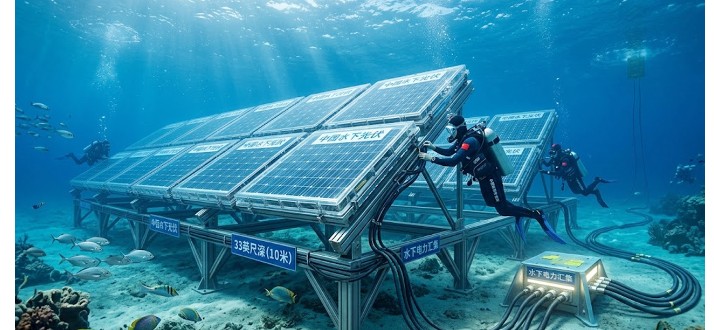 Chinese Scientists Succeed in Generating Solar Power 33 Feet Underwater
