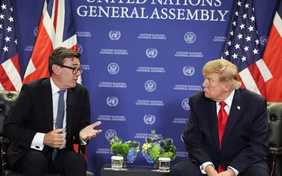 Burnham Wins Praise from Trump in First Meeting at UN 