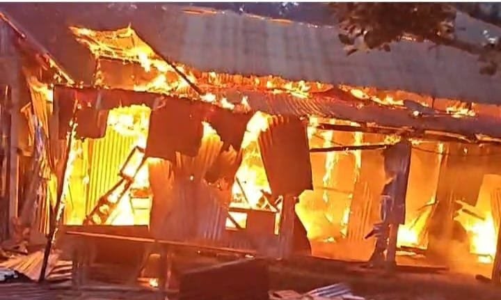Mass Human Chain and Arson Attack on Rapist's House in Gafargaon