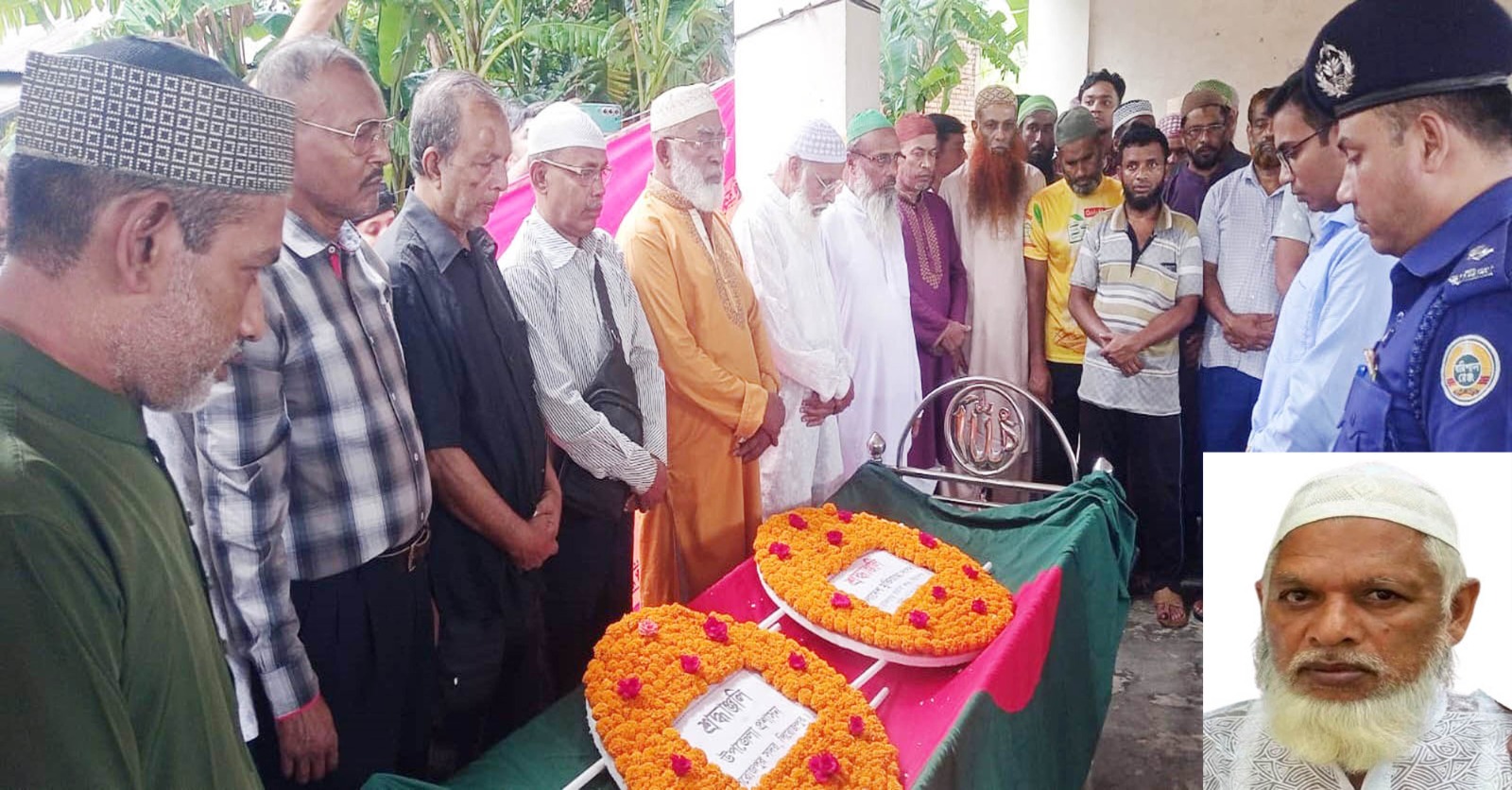 Freedom Fighter Abdur Rahman Khan Laid to Rest with State Honors in Pirojpur
