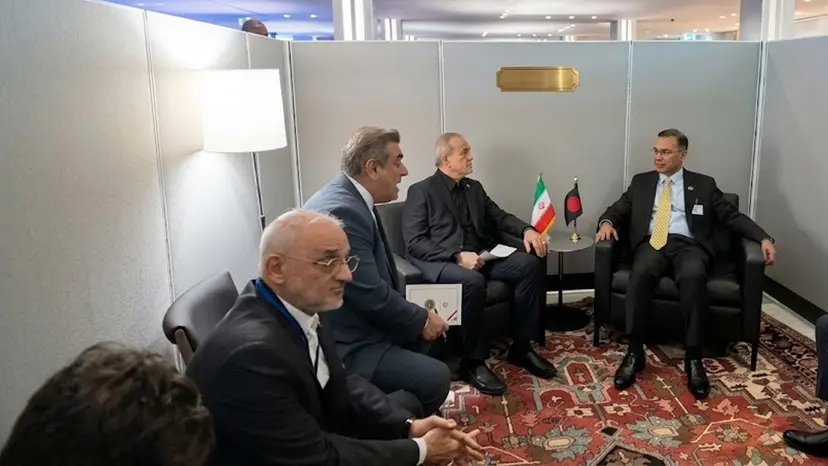 Prime Minister Tarique Rahman Meets Iranian President Masoud Pezeshkian on Sidelines of 81st UNGA