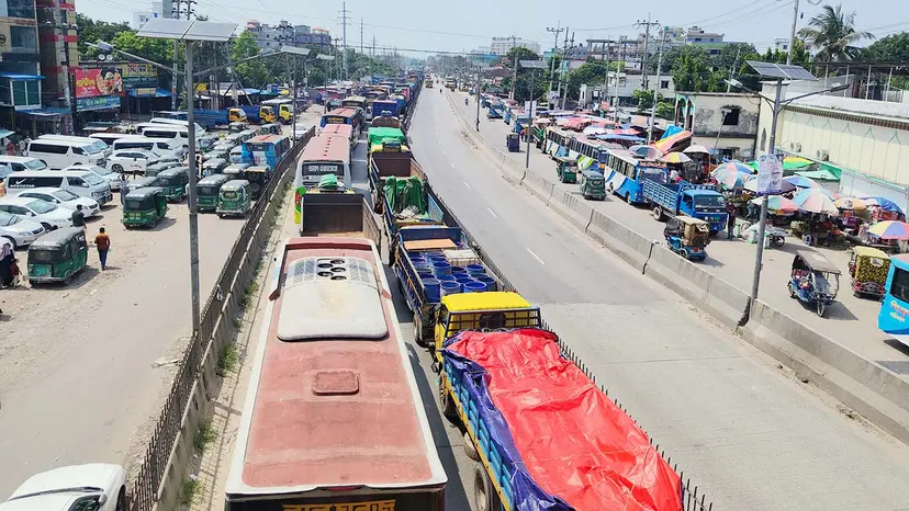 Alipura Bridge Repair Restricts Traffic to Single Lane on Dhaka-bound Route