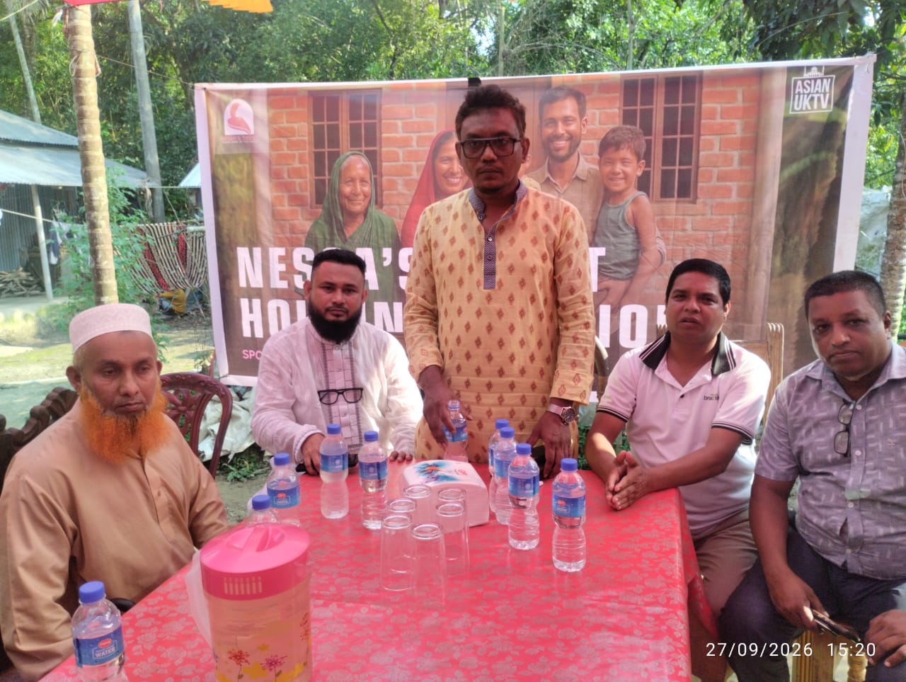 Construction of Brick-Built House Begins for Helpless Day Laborer Selim in Balaganj