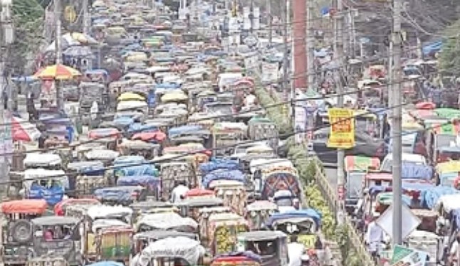 Traffic Gridlock Paralyzes Rangpur City: Are Foot Over-Bridges a Real Solution