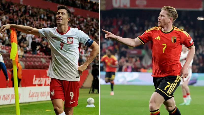 Veterans Lewandowski and De Bruyne Shine with Hat-Trick and Brace in UEFA Nations League Victories