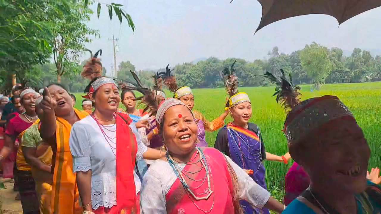 Traditional Chugan festival of the Garo community celebrated in DhoBAura