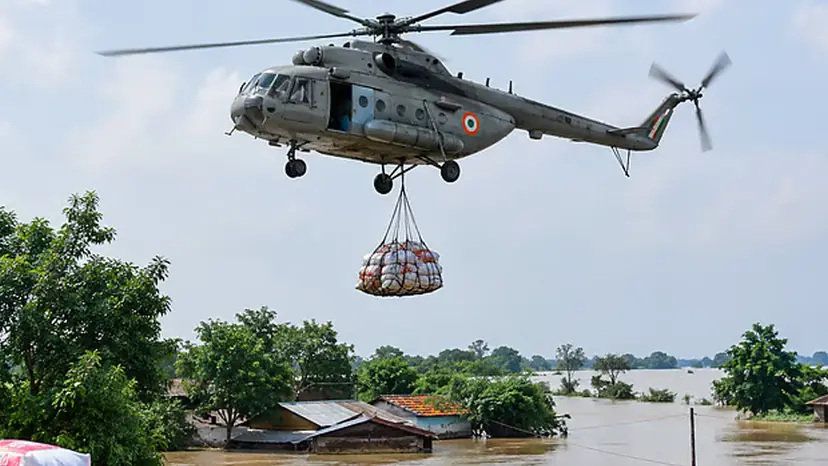 58-Year-Old Man Killed by Helicopter-Dropped Relief Package in Flood-Hit Bihar