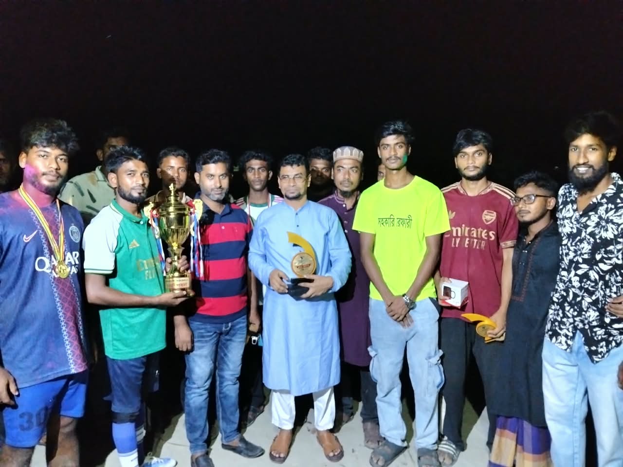 Final of Haji Omar Ali Mridha Smriti Sangsad Football Tournament held in Naria