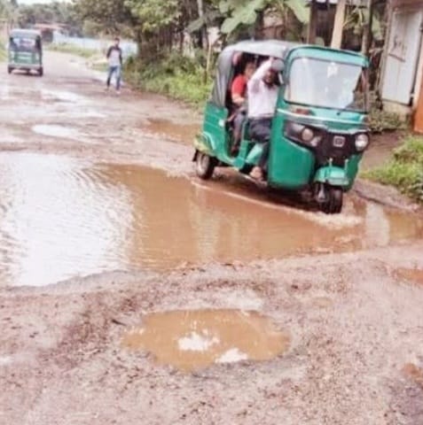 Tajpur-Balaganj road turns into death trap, residents demand urgent repairs