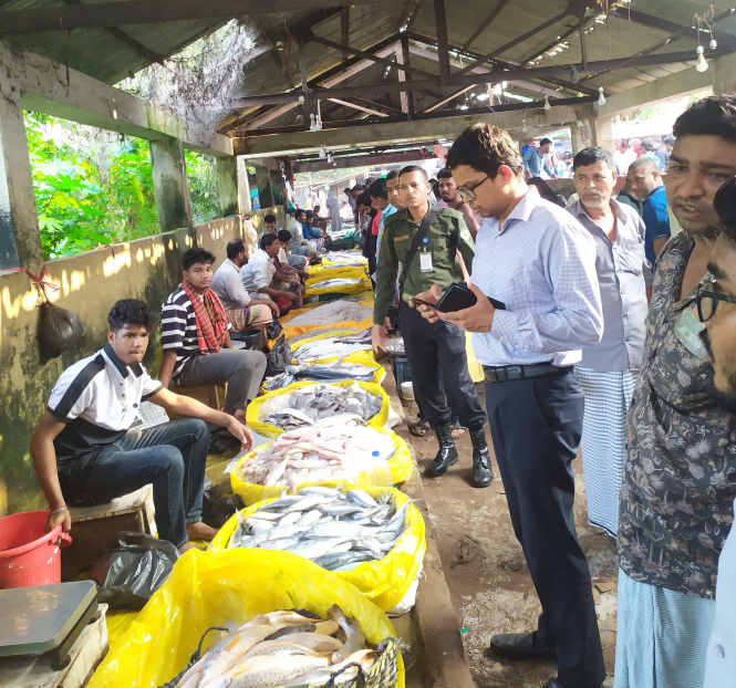 Toxic dye mixed sea fish sold in Khanhat: 17,000 taka fish destroyed