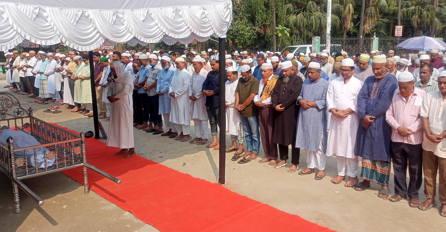 Burial of Rangpur historian and researcher Riyadh Anwar Shuvo completed