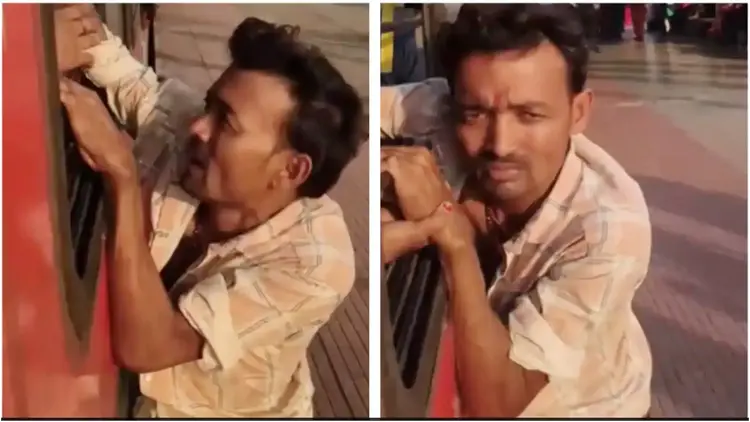 Suspected Mobile Thief Left Dangling Outside Moving Train in Bihar's Bhagalpur