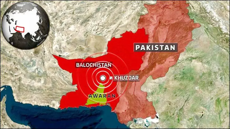 5.7-Magnitude Earthquake Jolts Pakistan's Balochistan; Epicenter 48km Northwest of Khuzdar