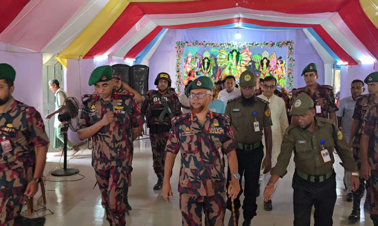 “Do Not Spread Rumors, Report Suspicious Activity Immediately”: BGB Inspects Hili Puja Mandap