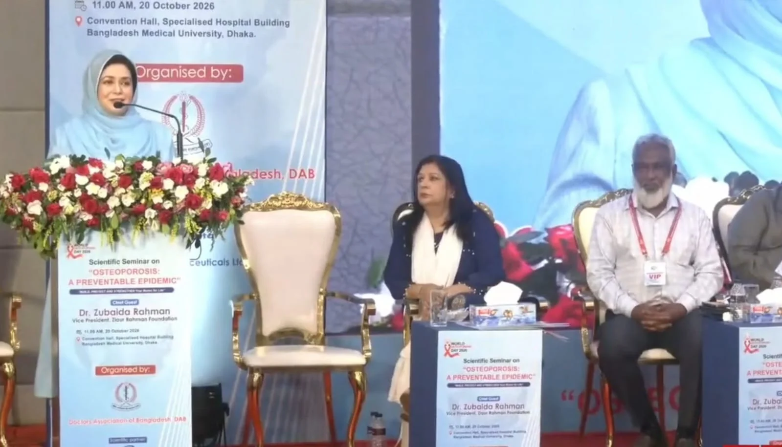 Dr Zubaida Rahman Calls for Nationwide Awareness and Screening Campaign to Prevent Osteoporosis