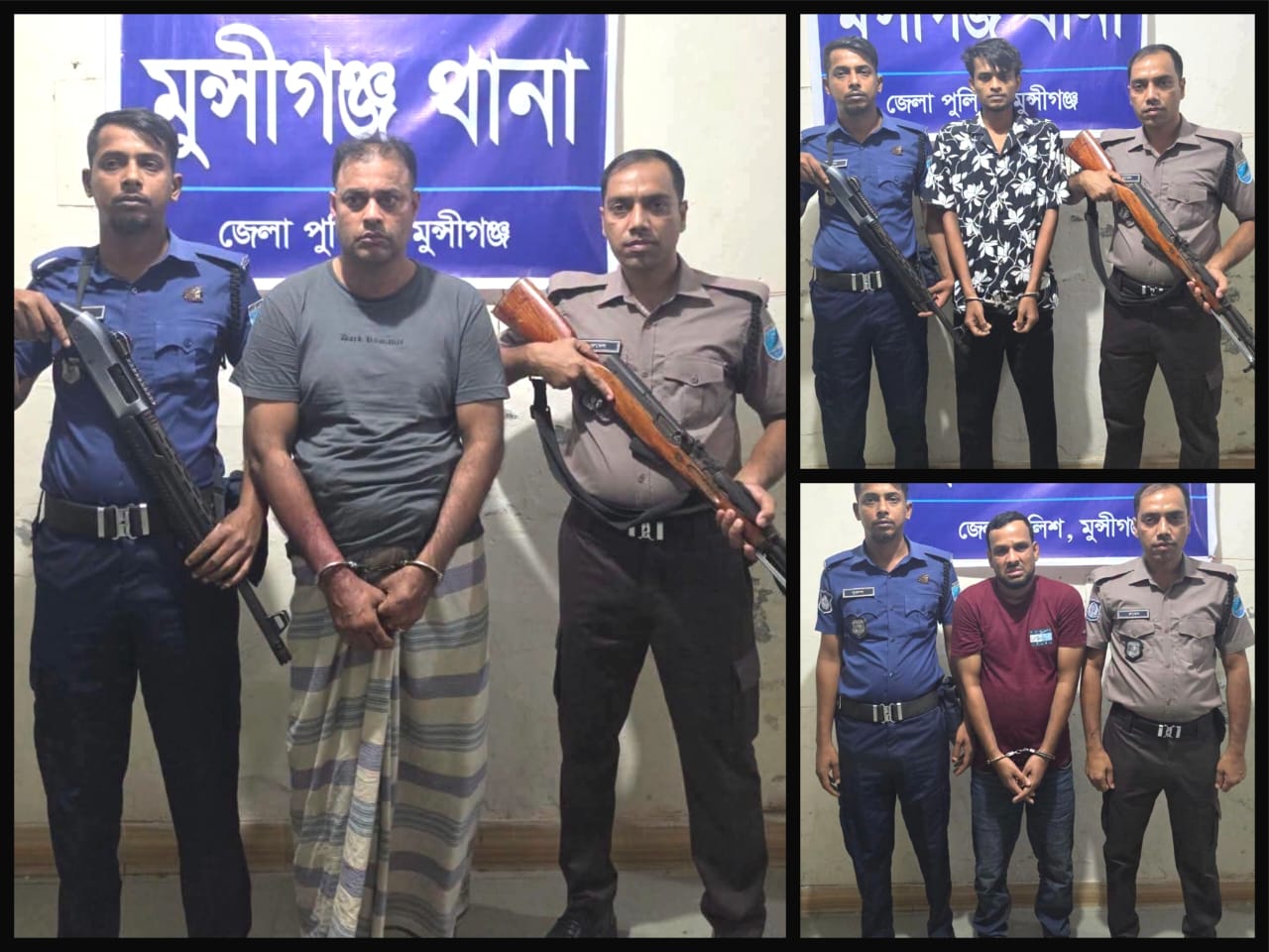 Gunfire and Cocktail Explosions Rock Char Area Mollakandi in Munshiganj
