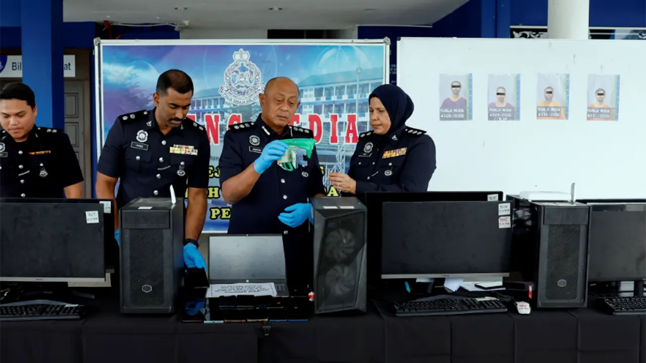 Malaysian Police Bust Illegal Online Gaming Scam Center in Kedah; 4 Bangladeshi Nationals Among 6 Arrested